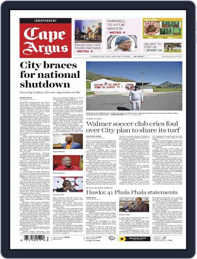 Cape Argus August 24th, 2022 Digital Back Issue Cover