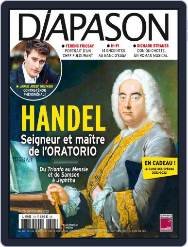 Diapason September 1st, 2022 Digital Back Issue Cover