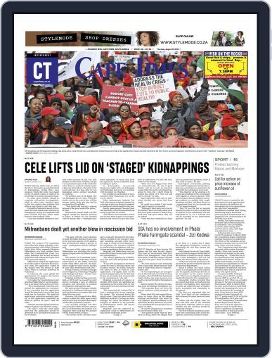 Cape Times August 25th, 2022 Digital Back Issue Cover