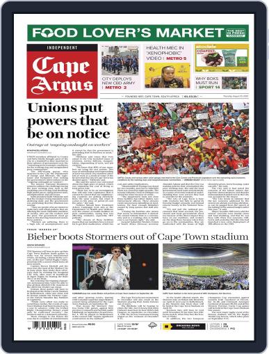 Cape Argus August 25th, 2022 Digital Back Issue Cover