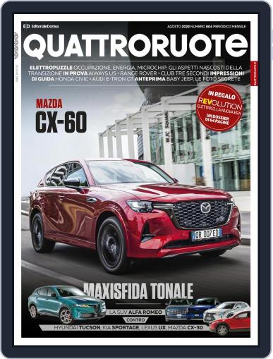 Quattroruote August 1st, 2022 Digital Back Issue Cover
