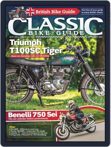 Classic Bike Guide September 1st, 2022 Digital Back Issue Cover
