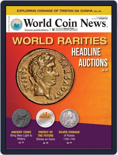 World Coin News September 1st, 2022 Digital Back Issue Cover