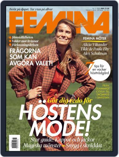Femina Sweden August 22nd, 2022 Digital Back Issue Cover
