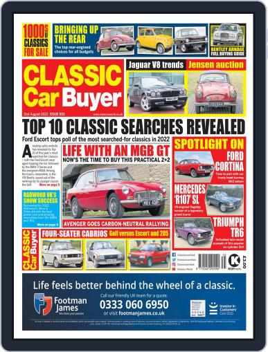 Classic Car Buyer August 31st, 2022 Digital Back Issue Cover