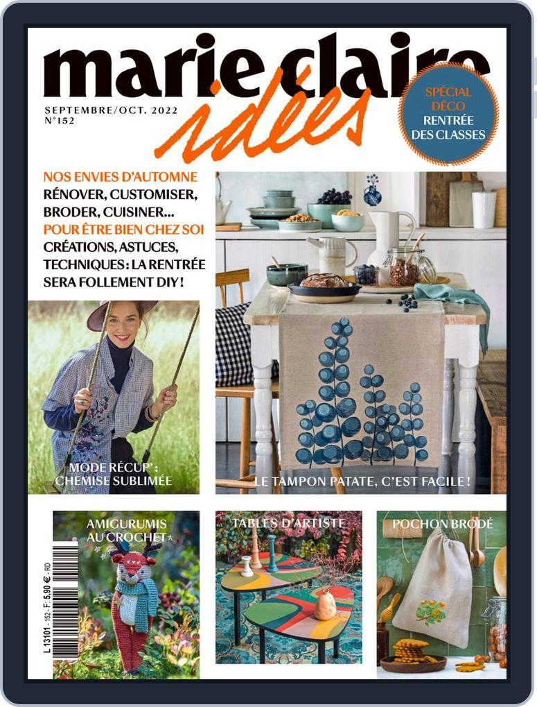 Marie Claire Idées (Digital) Subscription                    September 1st, 2022 Issue