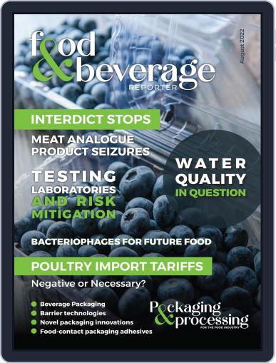 Food & Beverage Reporter August 1st, 2022 Digital Back Issue Cover
