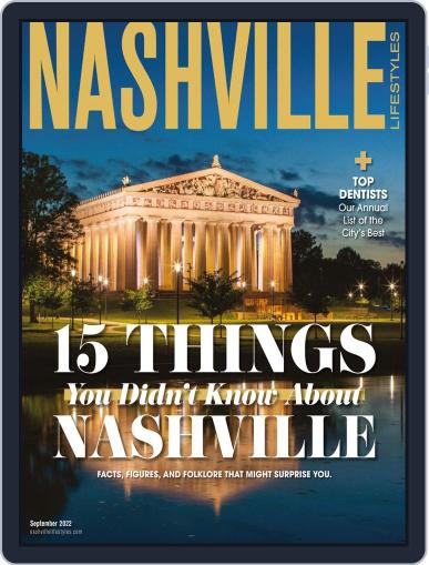 Nashville Lifestyles September 1st, 2022 Digital Back Issue Cover