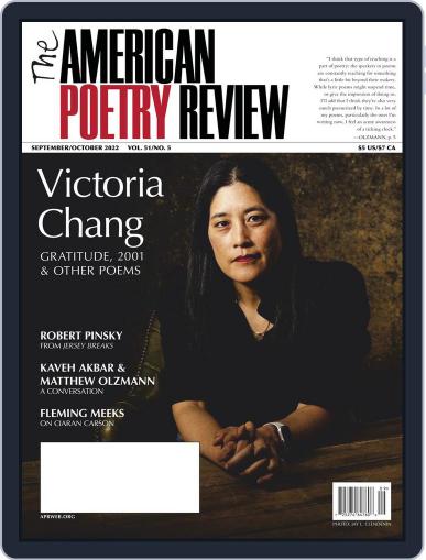 The American Poetry Review September 1st, 2022 Digital Back Issue Cover