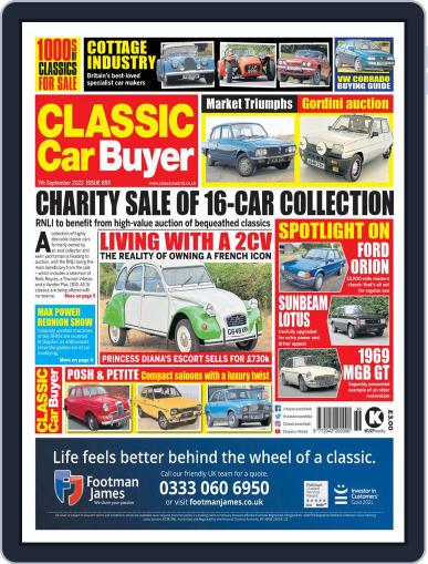 Classic Car Buyer September 7th, 2022 Digital Back Issue Cover