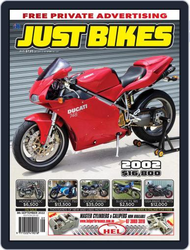 Just Bikes August 29th, 2022 Digital Back Issue Cover