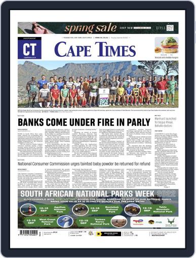 Cape Times September 8th, 2022 Digital Back Issue Cover