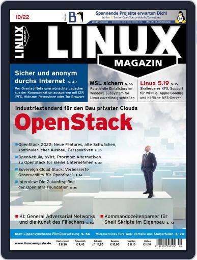 Linux Magazin germany September 8th, 2022 Digital Back Issue Cover