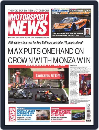 Motorsport News September 15th, 2022 Digital Back Issue Cover