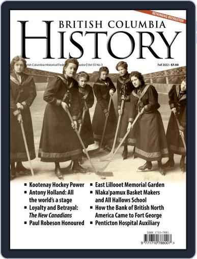 British Columbia History September 1st, 2022 Digital Back Issue Cover