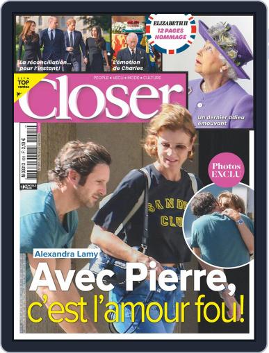 Closer France September 16th, 2022 Digital Back Issue Cover