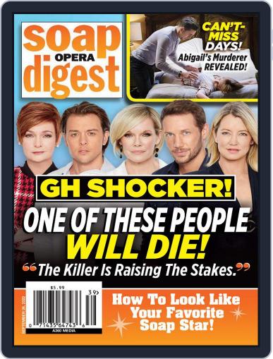 Soap Opera Digest September 26th, 2022 Digital Back Issue Cover