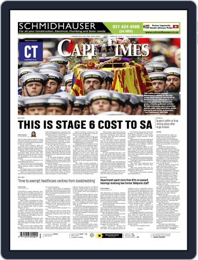 Cape Times September 20th, 2022 Digital Back Issue Cover