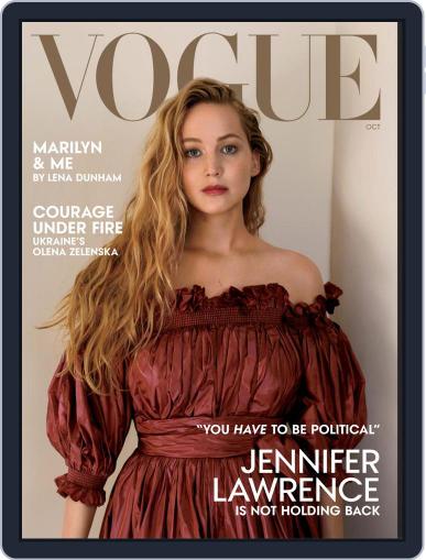 Vogue October 1st, 2022 Digital Back Issue Cover