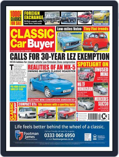Classic Car Buyer September 21st, 2022 Digital Back Issue Cover