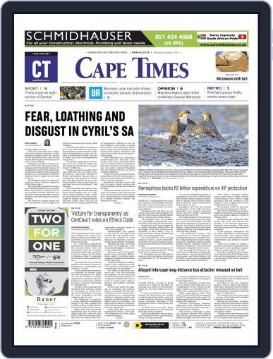 Cape Times September 21st, 2022 Digital Back Issue Cover