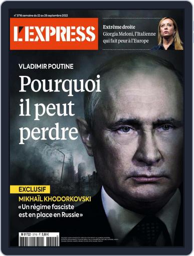 L'express September 22nd, 2022 Digital Back Issue Cover