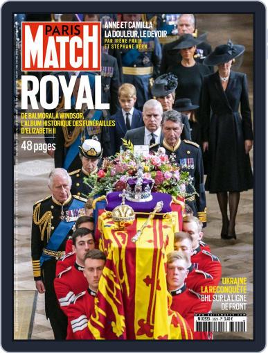Paris Match September 22nd, 2022 Digital Back Issue Cover