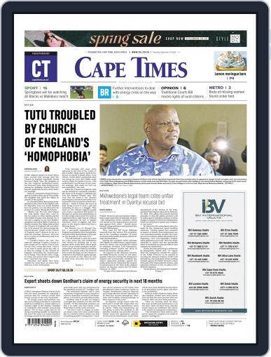 Cape Times September 22nd, 2022 Digital Back Issue Cover