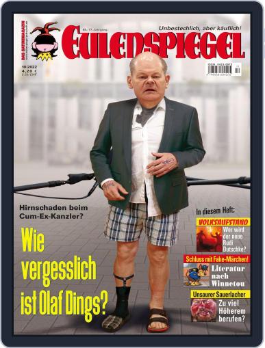EULENSPIEGEL, Das Satiremagazin October 1st, 2022 Digital Back Issue Cover