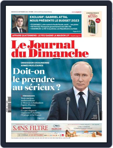 Le Journal du dimanche September 25th, 2022 Digital Back Issue Cover