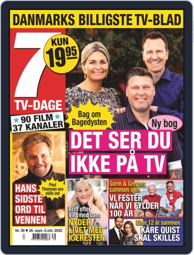 7 TV-Dage September 26th, 2022 Digital Back Issue Cover