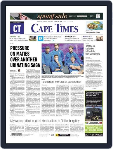 Cape Times September 26th, 2022 Digital Back Issue Cover
