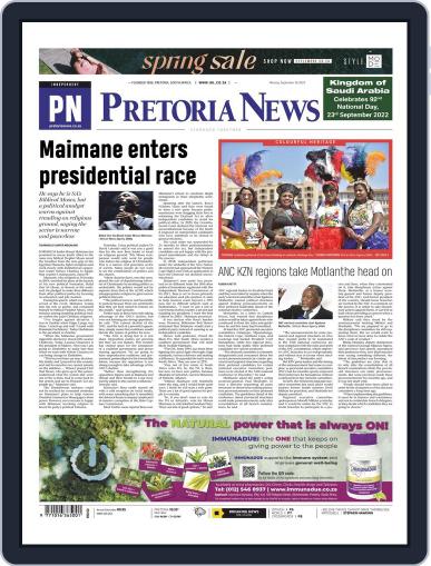 Pretoria News September 26th, 2022 Digital Back Issue Cover