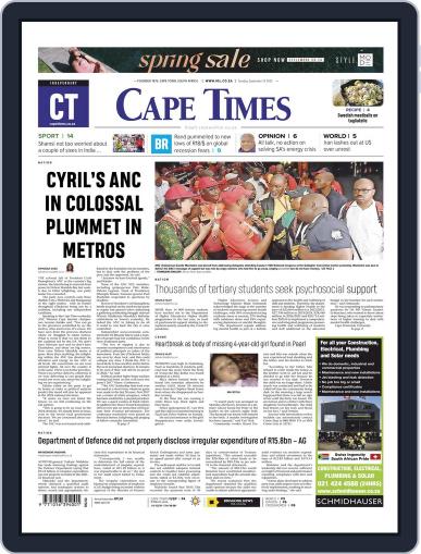 Cape Times September 27th, 2022 Digital Back Issue Cover