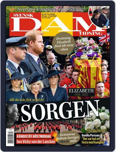 Svensk Damtidning September 29th, 2022 Digital Back Issue Cover