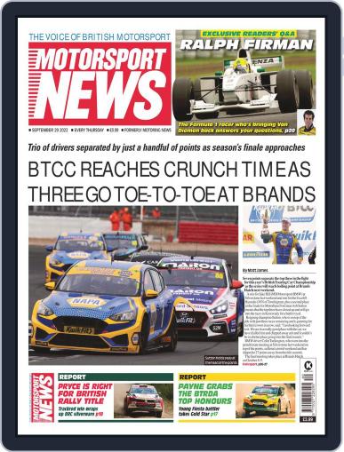 Motorsport News September 29th, 2022 Digital Back Issue Cover