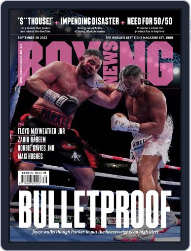 Boxing News September 29th, 2022 Digital Back Issue Cover