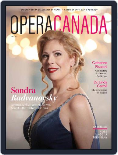 Opera Canada September 12th, 2022 Digital Back Issue Cover