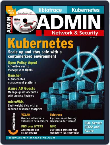 ADMIN Network & Security September 1st, 2022 Digital Back Issue Cover