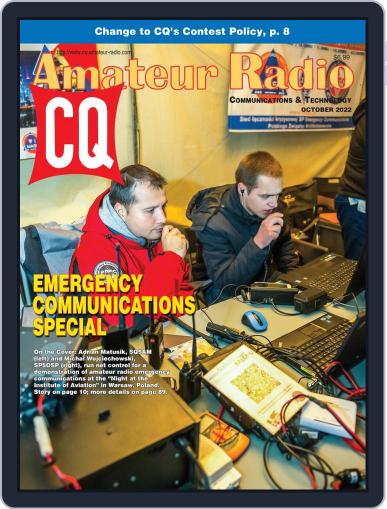 CQ Amateur Radio October 1st, 2022 Digital Back Issue Cover