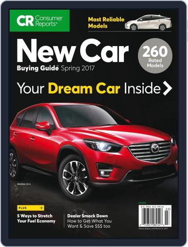 Consumer Reports New Car Buying Guide March 27th, 2017 Digital Back Issue Cover