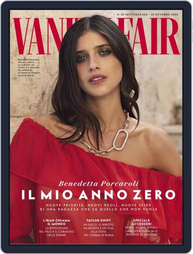 Vanity Fair Italia October 12th, 2022 Digital Back Issue Cover