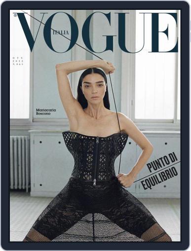 Vogue Italia October 1st, 2022 Digital Back Issue Cover