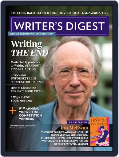 Writer's Digest November 1st, 2022 Digital Back Issue Cover