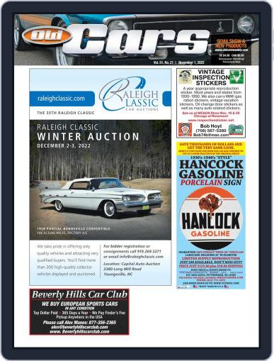 Old Cars Weekly November 1st, 2022 Digital Back Issue Cover