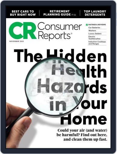 Consumer Reports November 1st, 2022 Digital Back Issue Cover