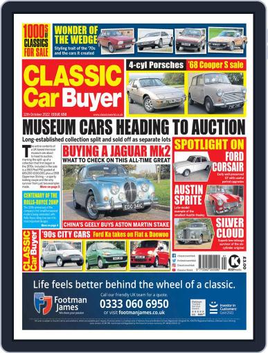 Classic Car Buyer October 12th, 2022 Digital Back Issue Cover