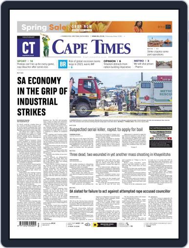 Cape Times October 12th, 2022 Digital Back Issue Cover