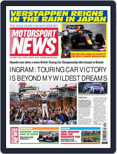 Motorsport News October 13th, 2022 Digital Back Issue Cover