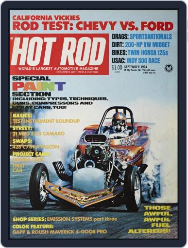 Hot Rod September 1st, 1974 Digital Back Issue Cover